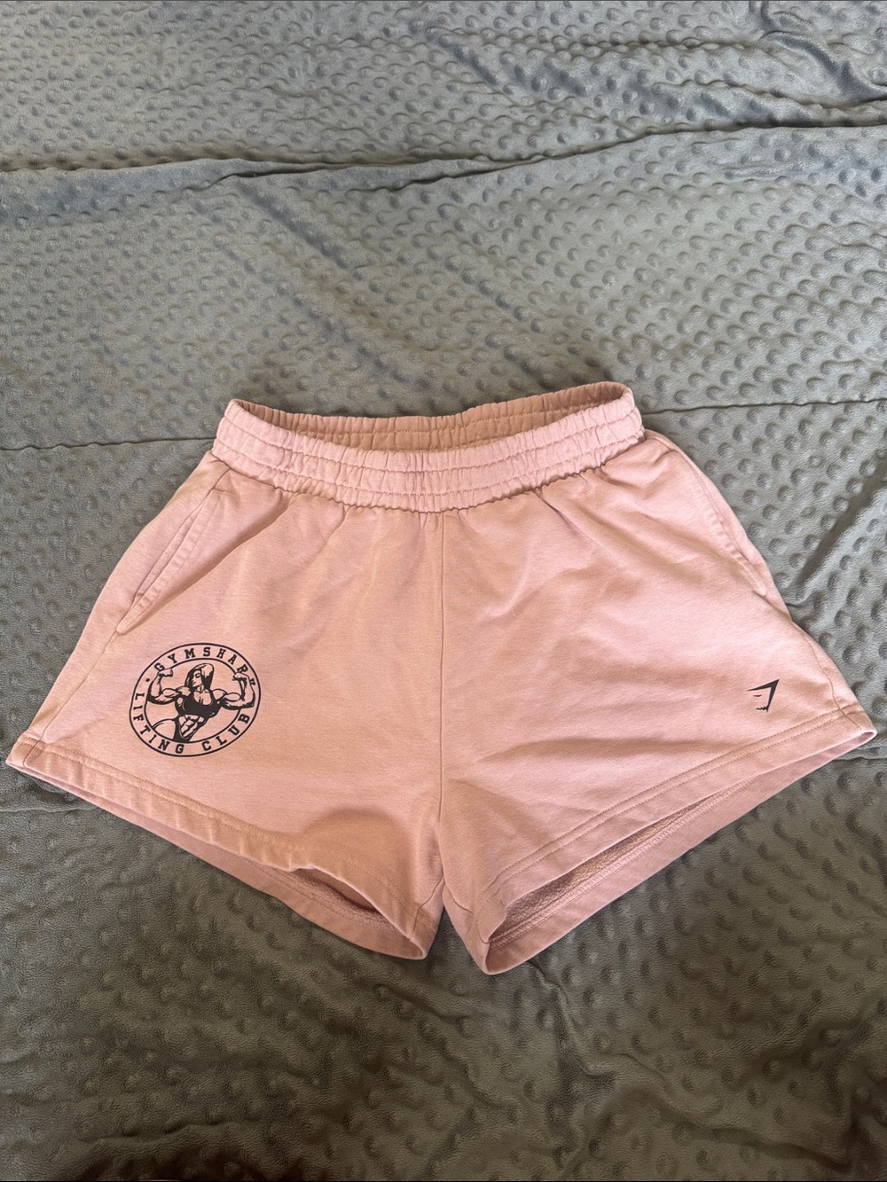 Gymshark Pink High-Rise Athletic Lounge Shorts